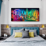 City Night View - Full Drill Round Drill - 100x50cm