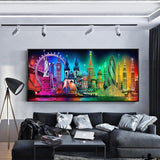 City Night View - Full Drill Round Drill - 100x50cm