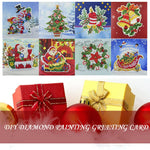 8pcs/Set-Christmas-Diamond Greeting Cards