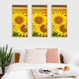 Sunflower 3 Panel - Full Drill Round Drill - 45x70cm