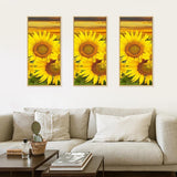 Sunflower 3 Panel - Full Drill Round Drill - 45x70cm