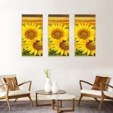 Sunflower 3 Panel - Full Drill Round Drill - 45x70cm