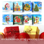 8pcs/Set-Christmas-Diamond Greeting Cards