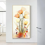 Fish Flowers - Full Drill Round Drill - 45x85cm