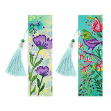 2pcs Flower-DIY Diamond Painting Bookmark