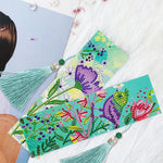 2pcs Flower-DIY Diamond Painting Bookmark