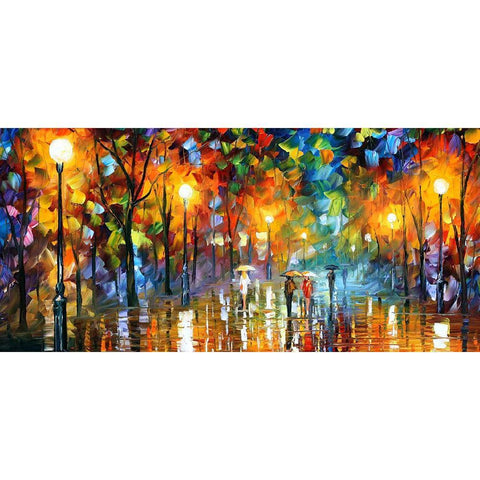 Street Night View - Full Drill Round Drill - 80x40cm