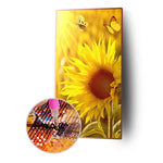 Sunflower - Full Drill Round Drill - 45x85cm