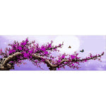 Purple Tree - Full Drill Round Drill - 80x30cm