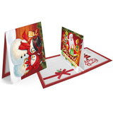 8pcs/set 3D Christmas Greeting Cards Diamond Painting