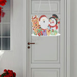 Christmas-Diamond Painting Door Pendant