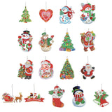 5D Christmas Diamond Painting Hanging Light Festive Rhinestone Lamp Pendant Kits