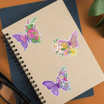 4pcs Butterfly Diamond Painting Free Stickers