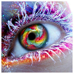 rainbow  diamond painting - eyes