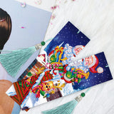 4pcs Christmas-DIY Diamond Painting Bookmark