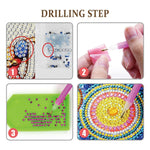 5pcs/set Diamond painting Keychain