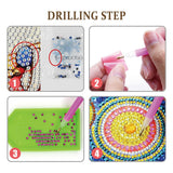 5pcs/set Diamond painting Keychain