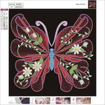 Butterfly-Crystal Rhinestone Diamond Painting(30*30CM)