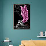 Fallen Angel 5D Diamond Painting Full Round Drill (40*80)