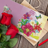 4pcs/Set-Holiday-Diamond Greeting Cards