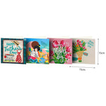 4pcs/Set-Holiday-Diamond Greeting Cards