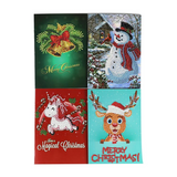 8pcs/set Christmas Greeting Cards Diamond Painting