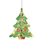 5D Christmas Diamond Painting Hanging Light Festive Rhinestone Lamp Pendant Kits