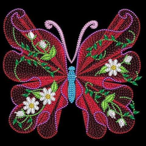 Butterfly-Crystal Rhinestone Diamond Painting(30*30CM)