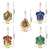 5pcs Diamond Painting DIY Harry Keychains