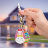 5pcs Easter Single Sided Keychain