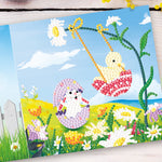 4pcs/Set-Easter-Diamond Greeting Cards