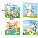 4pcs/Set-Easter-Diamond Greeting Cards