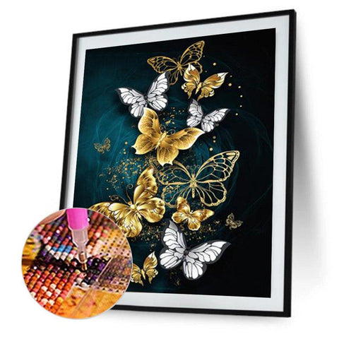 Butterfly - Full Round Diamond Painting 30*40cm