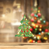 5D Christmas Diamond Painting Hanging Light Festive Rhinestone Lamp Pendant Kits