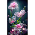 Water Droplet Flower-Full Drill Diamond Painting 40x70cm