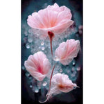 Water Droplet Flower-Full Drill Diamond Painting 40x70cm