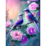 Hummingbird Flower-Full Round Drill Diamond Painting-30x40cm