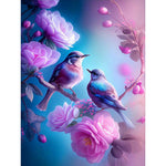 Hummingbird Flower-Full Round Drill Diamond Painting-30x40cm