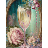 Flower Goblet-Full Round Drill Diamond Painting-30x40cm