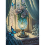 Flower Goblet-Full Round Drill Diamond Painting-30x40cm