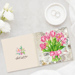 8pcs/Set-Flower-Diamond Greeting Cards