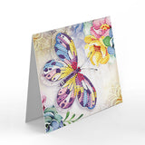 8pcs/Set-Flower-Diamond Greeting Cards