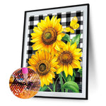 Sunflower-Full Round Diamond Painting-30x40cm