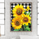 Sunflower-Full Round Diamond Painting-30x40cm