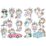 2pcs/set-Cartoon Animal-Diamond Sticker