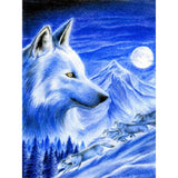 Wolf-Full Round Diamond Painting-30x40cm