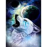 Wolf-Full Round Diamond Painting-30x40cm