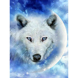 Wolf-Full Round Diamond Painting-30x40cm