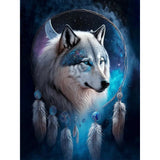 Wolf-Full Round Diamond Painting-30x40cm