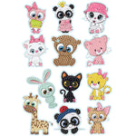 2pcs/set-Animal-Diamond Sticker